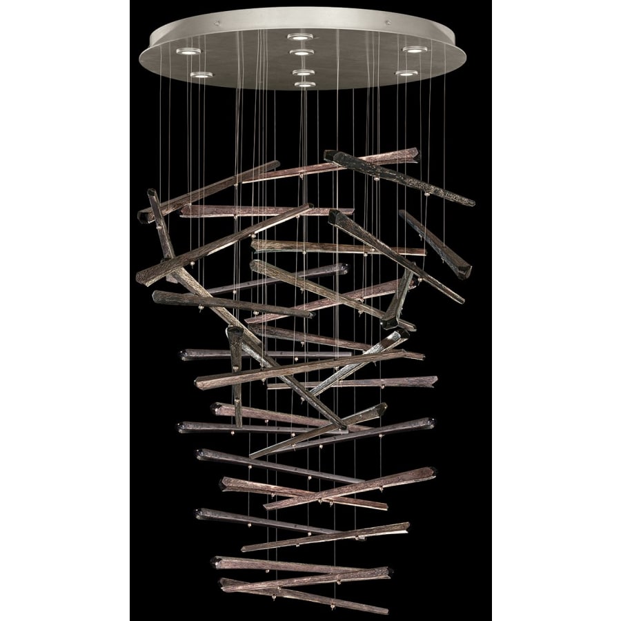 Fine Art Handcrafted Lighting Elevate 8 Light 34" Wide LED Abstract Multi Light Pendant