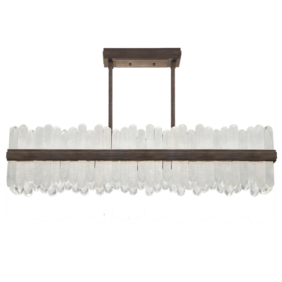 Fine Art Handcrafted Lighting Lior 2 Light 48" Wide LED Crystal Linear Chandelier
