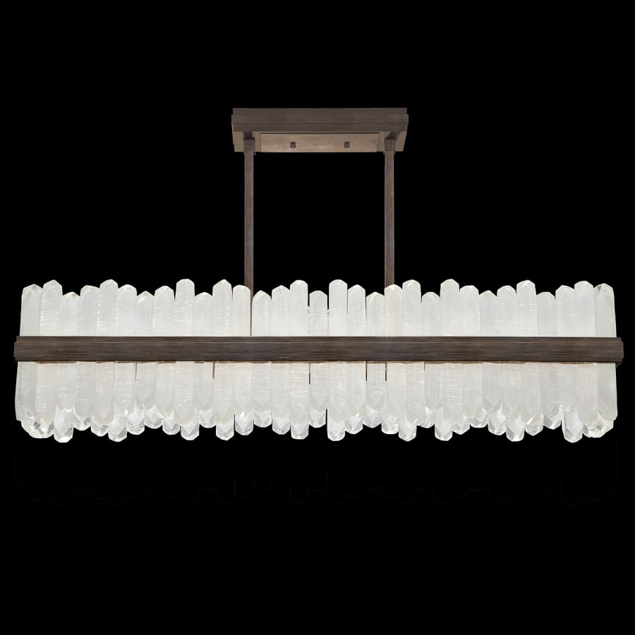 Fine Art Handcrafted Lighting Lior 2 Light 48" Wide LED Crystal Linear Chandelier
