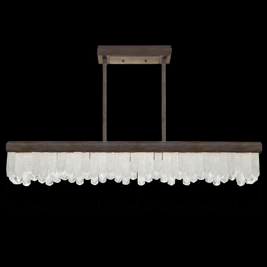 Fine Art Handcrafted Lighting Lior 48" Wide LED Crystal Linear Chandelier