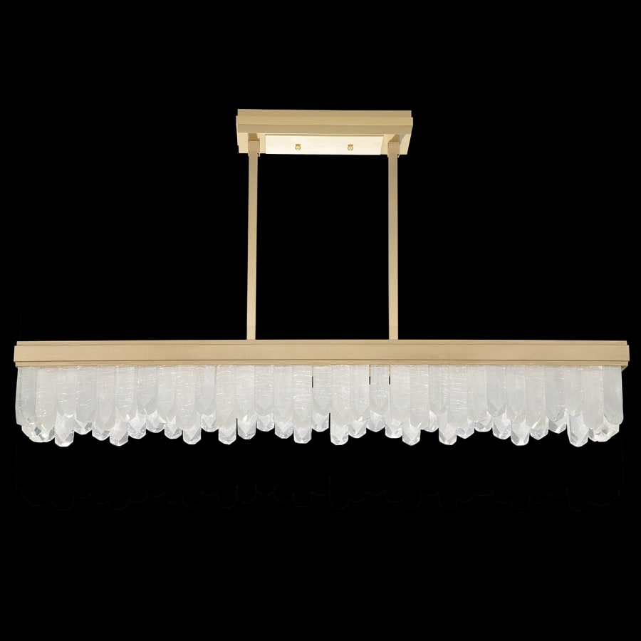 Fine Art Handcrafted Lighting Lior 48" Wide LED Crystal Linear Chandelier