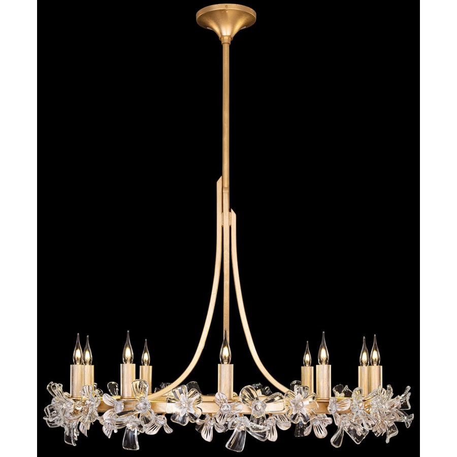 Fine Art Handcrafted Lighting Azu 10 Light 35" Wide Crystal Candle Style Chandelier