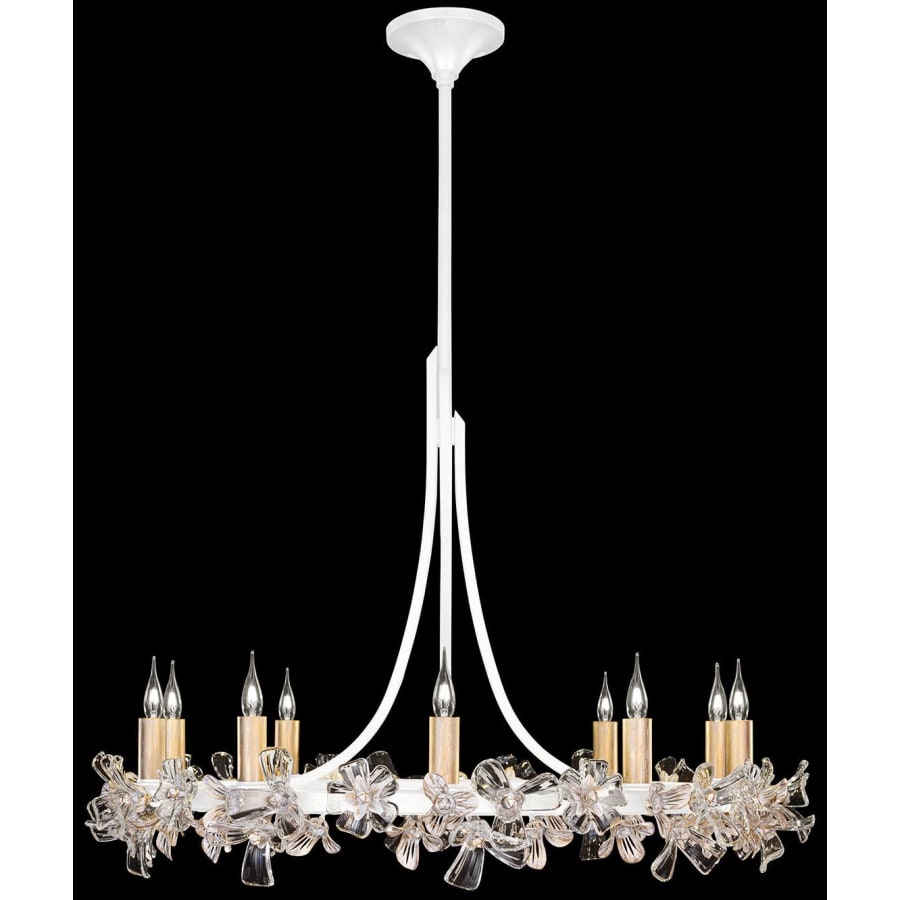 Fine Art Handcrafted Lighting Azu 10 Light 35" Wide Crystal Candle Style Chandelier