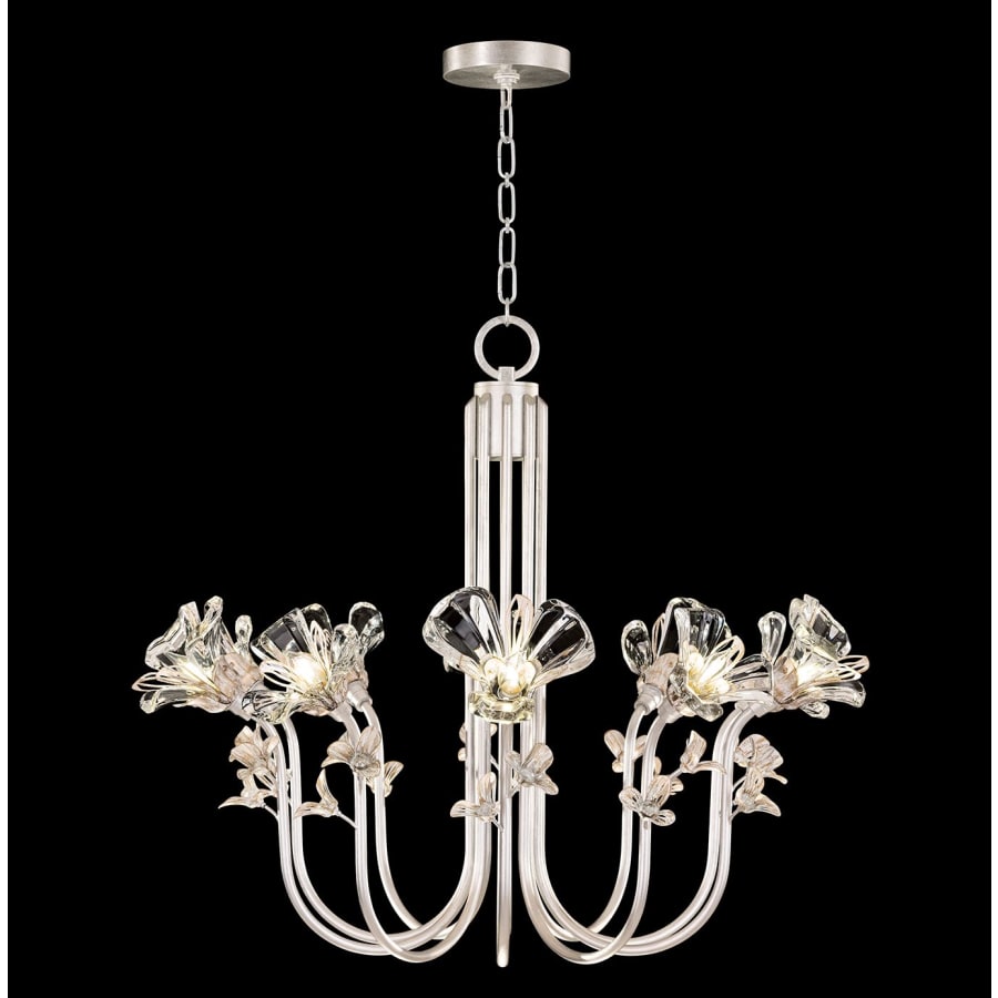 Fine Art Handcrafted Lighting Azu 10 Light 36" Wide Crystal Abstract Chandelier
