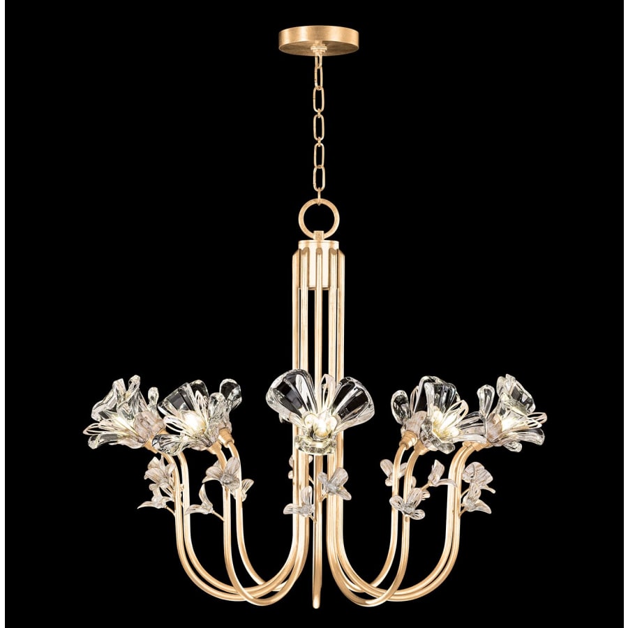 Fine Art Handcrafted Lighting Azu 10 Light 36" Wide Crystal Abstract Chandelier