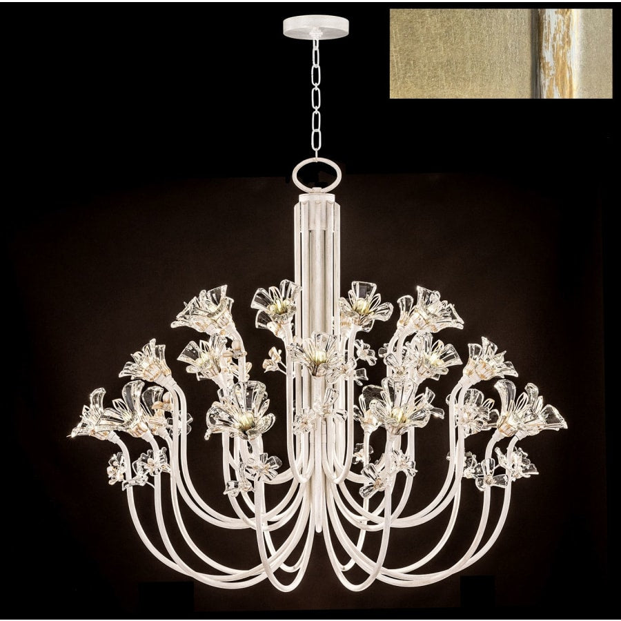 Fine Art Handcrafted Lighting Azu 30 Light 57" Wide Crystal Abstract Chandelier