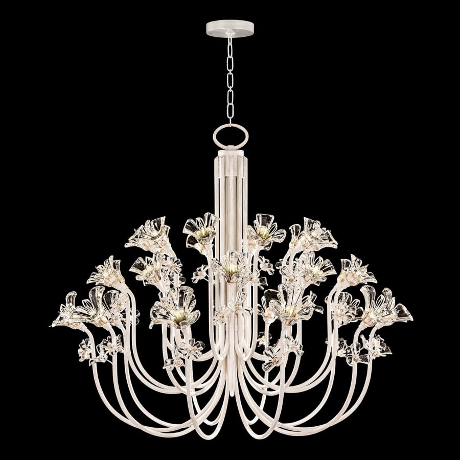 Fine Art Handcrafted Lighting Azu 30 Light 57" Wide Crystal Abstract Chandelier