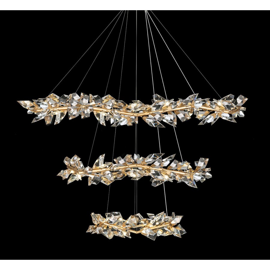 Fine Art Handcrafted Lighting Foret 35 Light 71" Wide Crystal Ring Chandelier