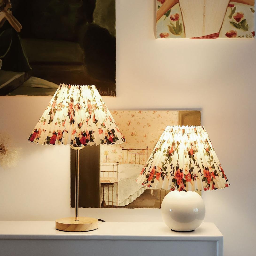 Floria Pleated Fabric Table Lamp