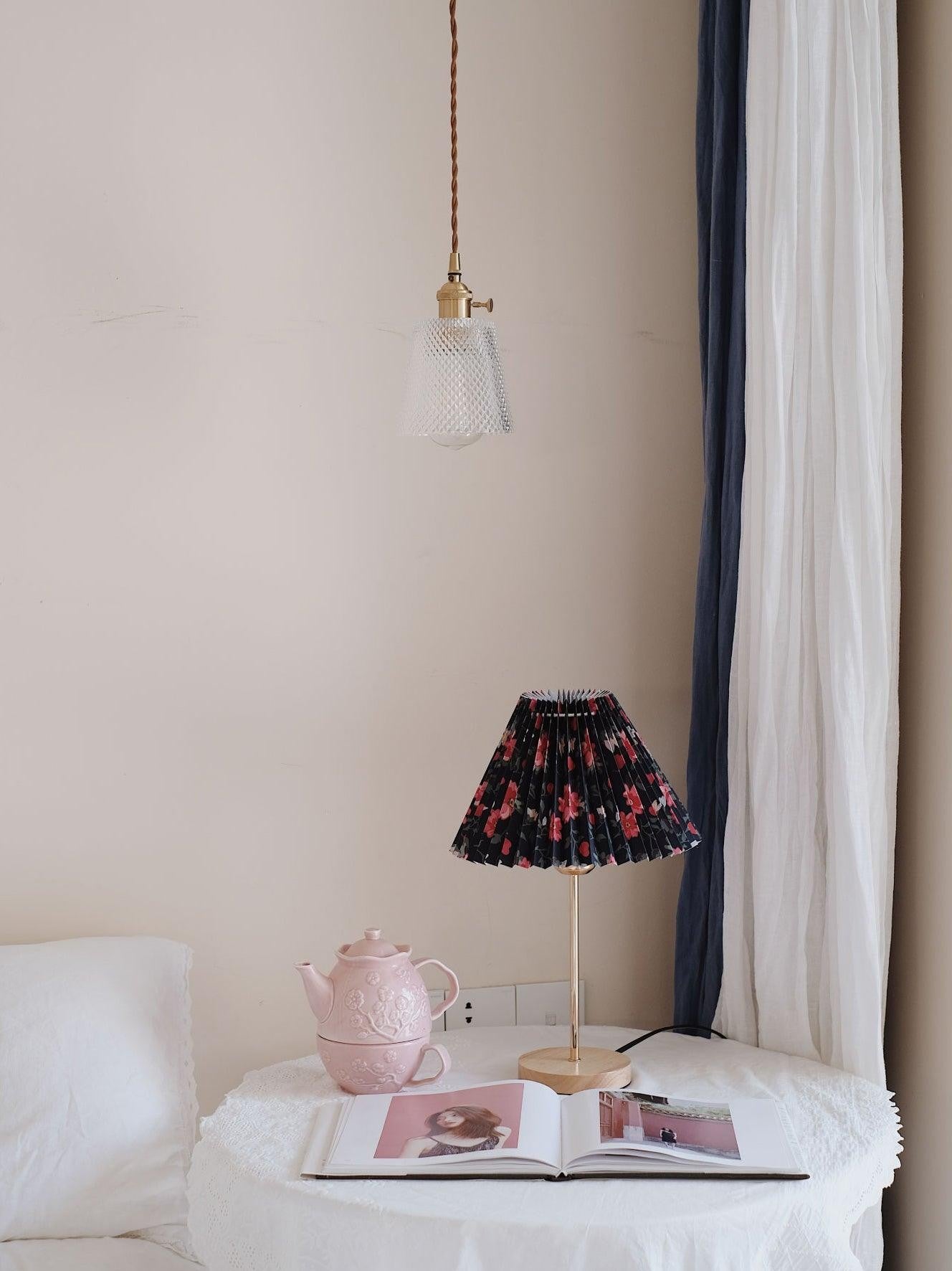 Floria Pleated Fabric Table Lamp