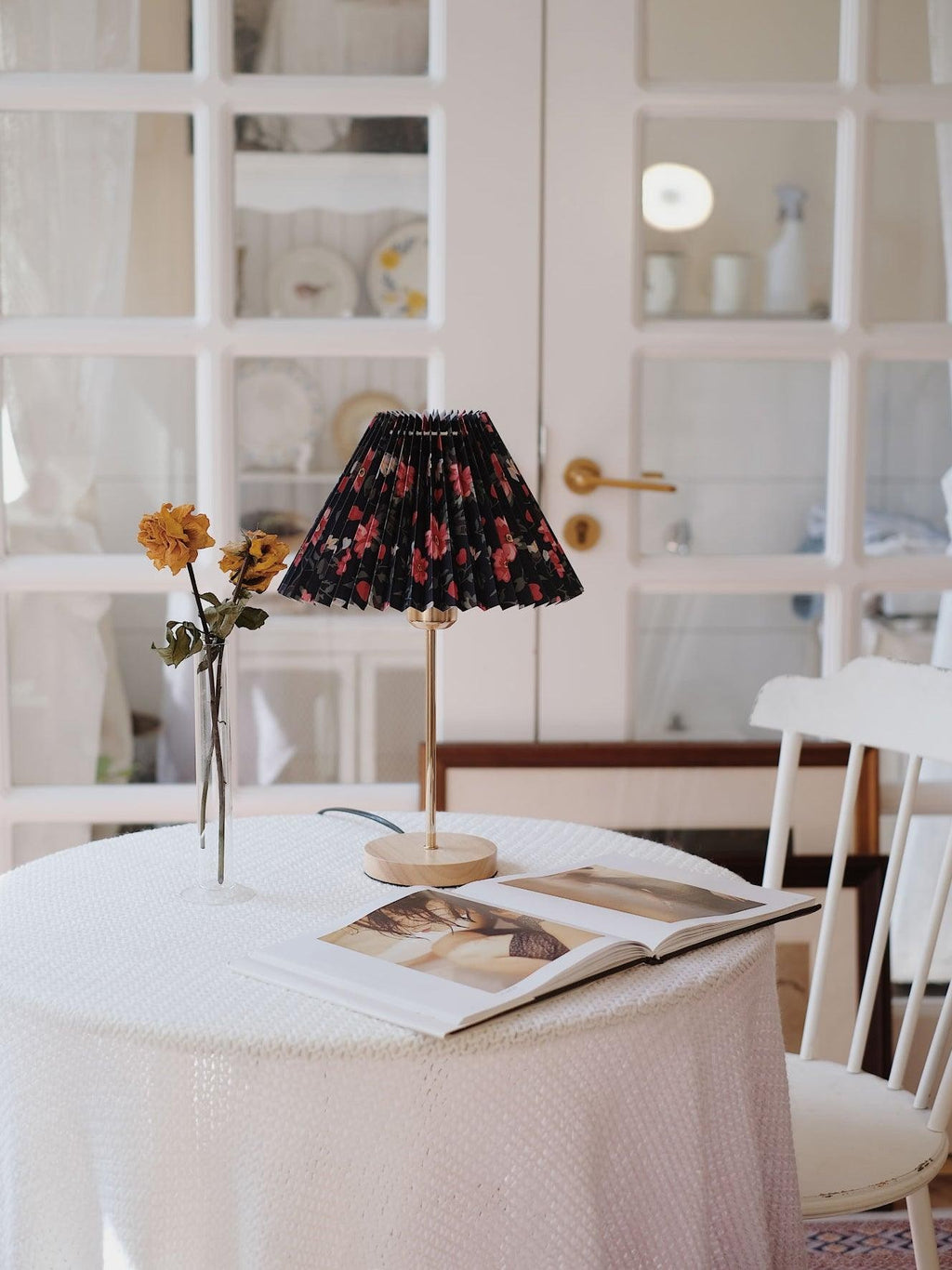 Floria Pleated Fabric Table Lamp