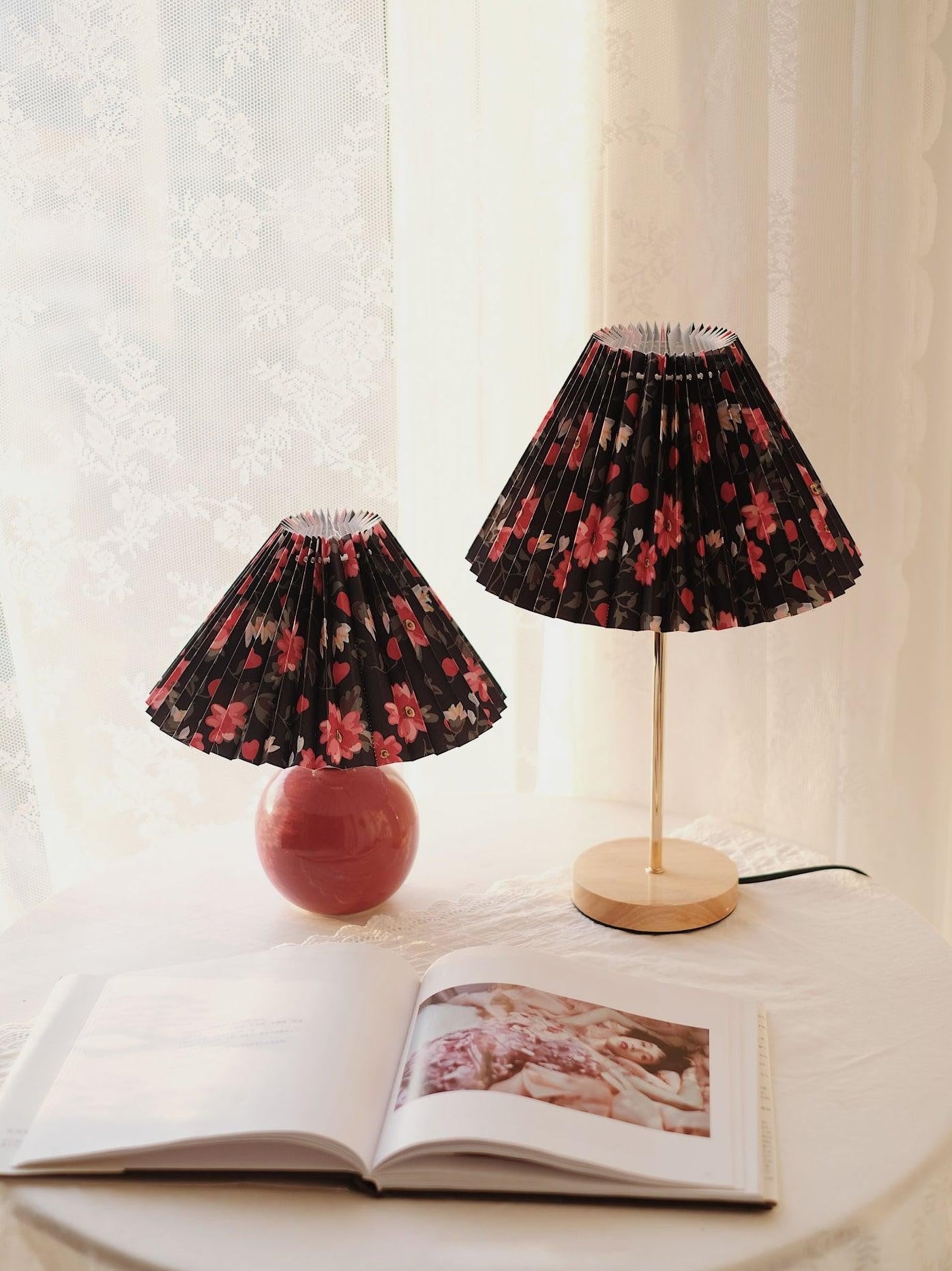 Floria Pleated Fabric Table Lamp
