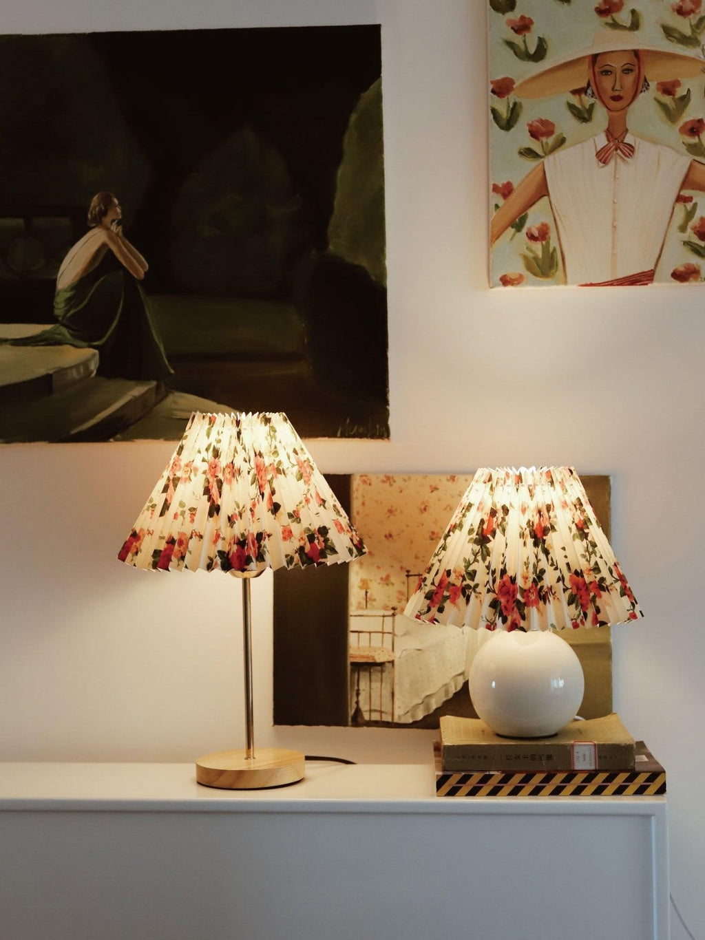 Floria Pleated Fabric Table Lamp