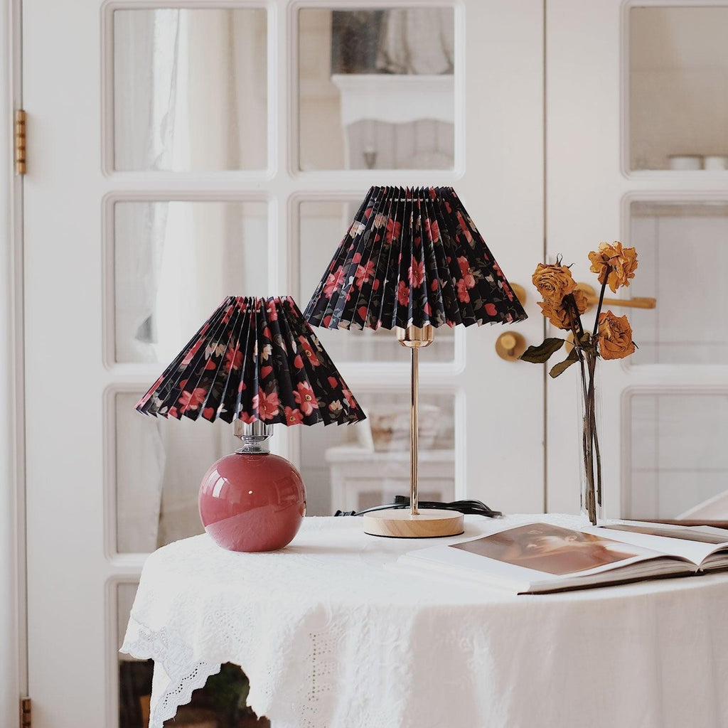 Floria Pleated Fabric Table Lamp