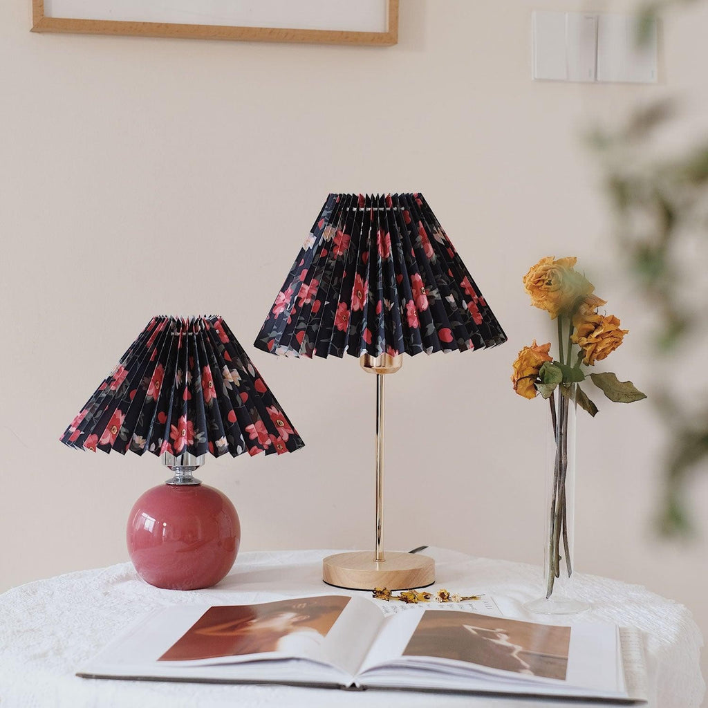 Floria Pleated Fabric Table Lamp