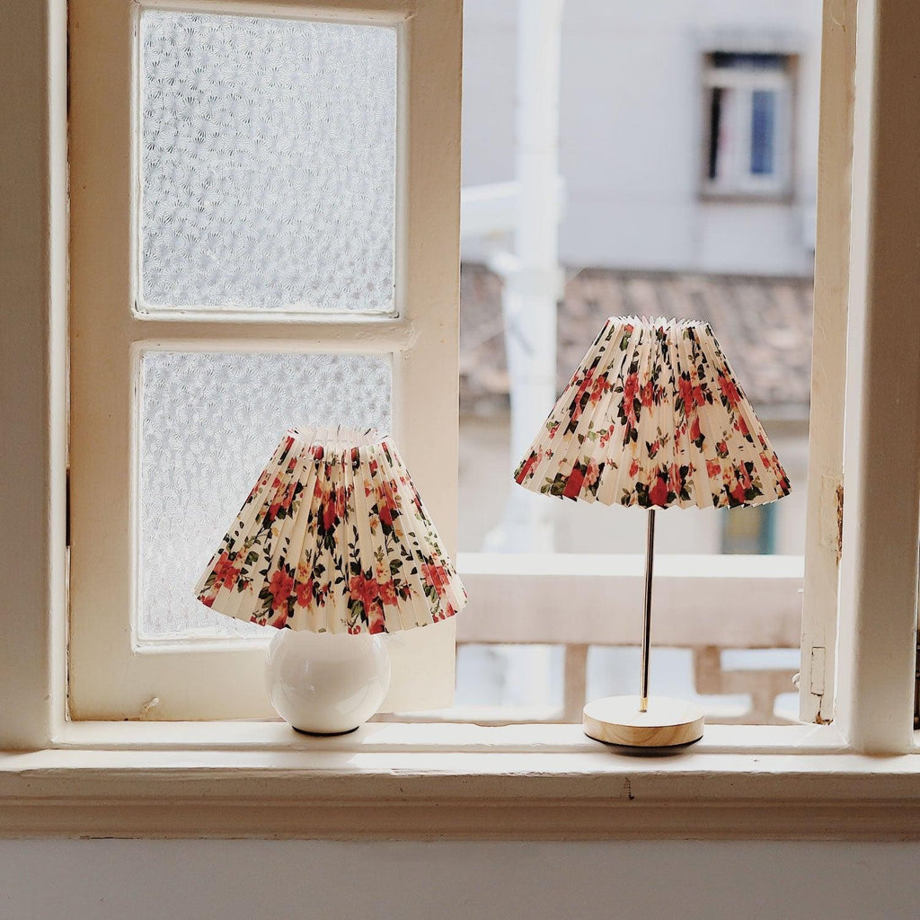 Floria Pleated Fabric Table Lamp