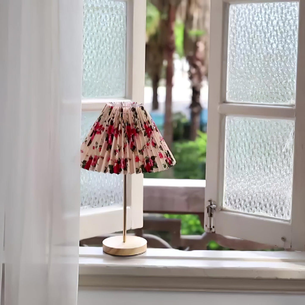 Floria Pleated Fabric Table Lamp