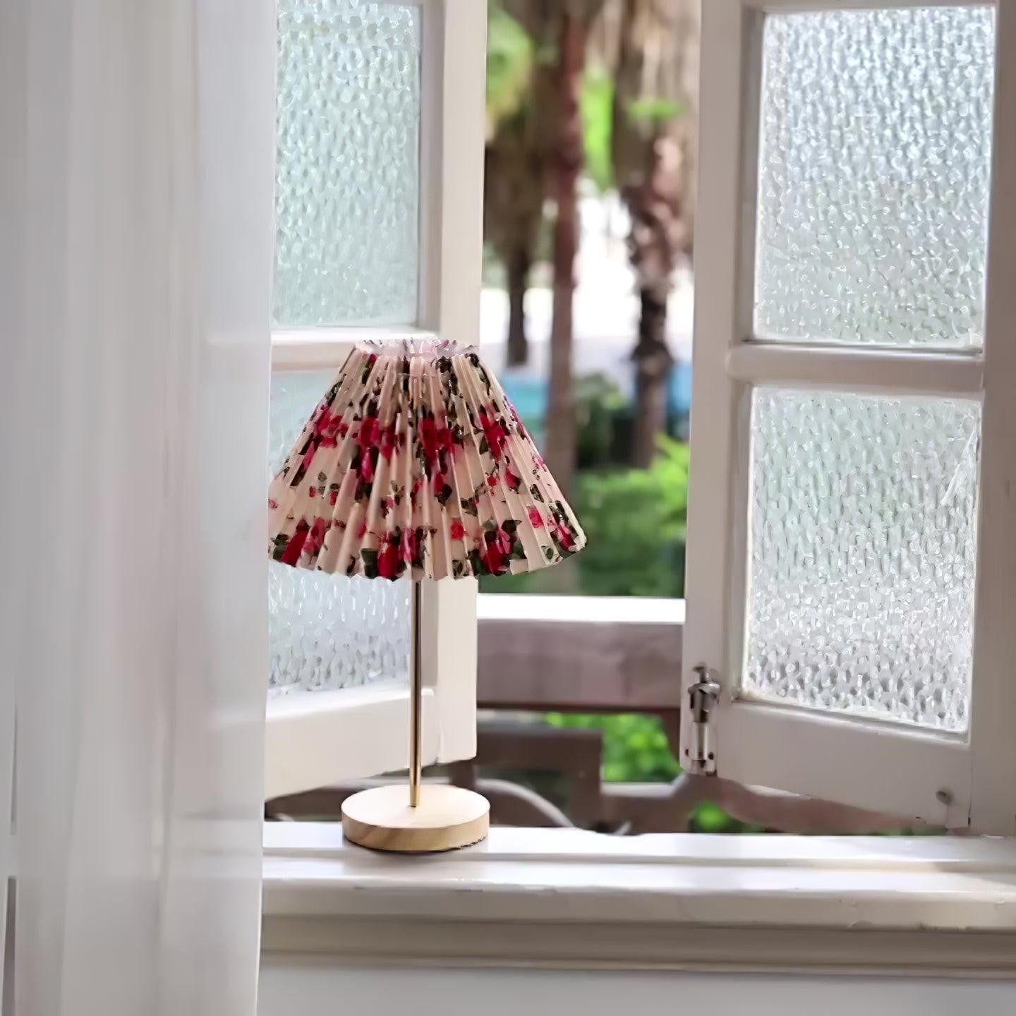 Floria Pleated Fabric Table Lamp
