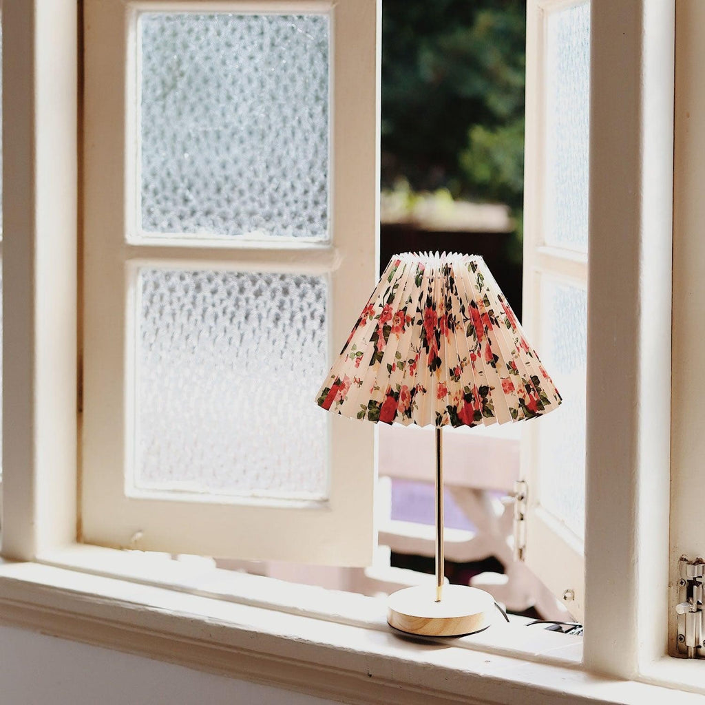 Floria Pleated Fabric Table Lamp