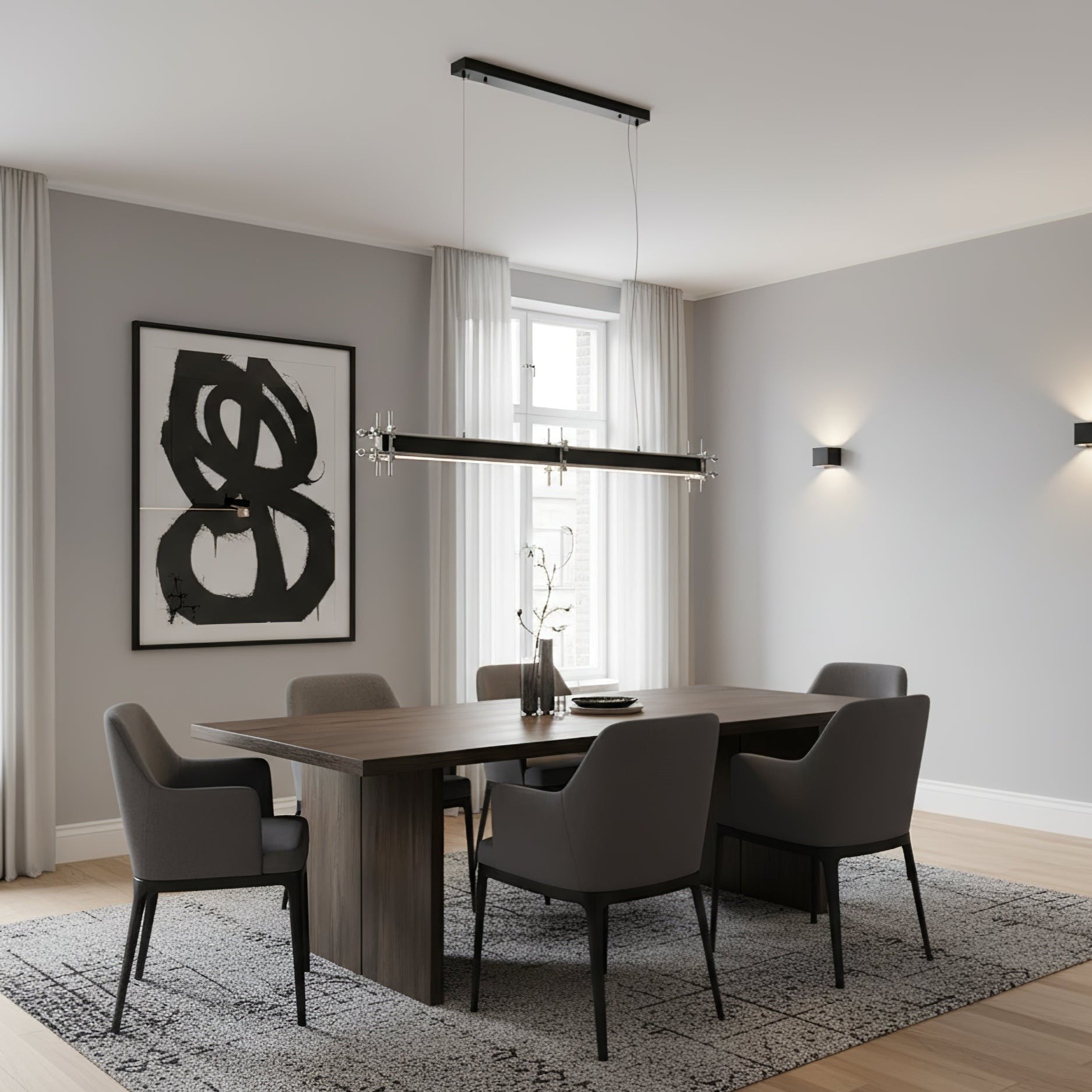 ForgeLine Industrial Linear Pendant