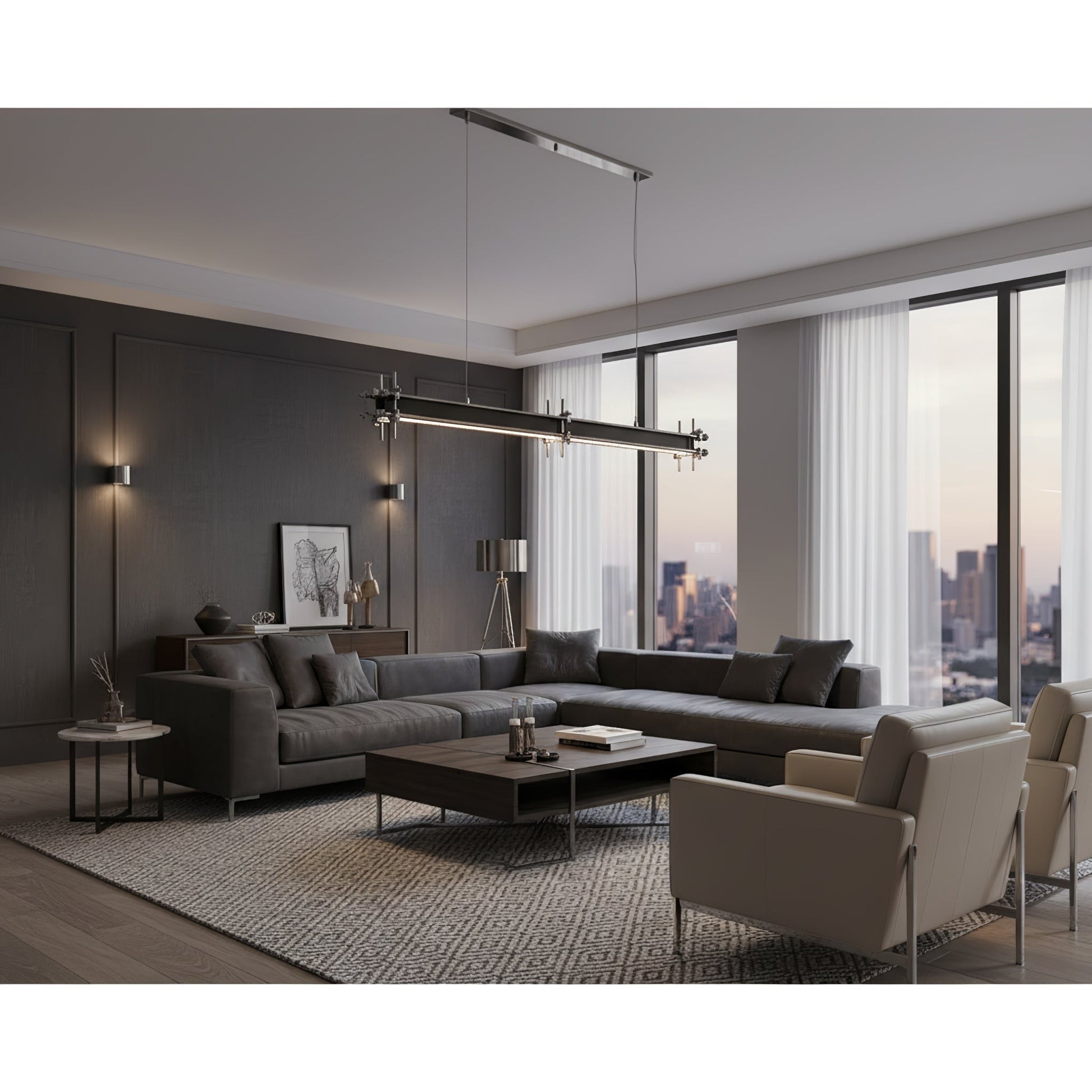 ForgeLine Industrial Linear Pendant