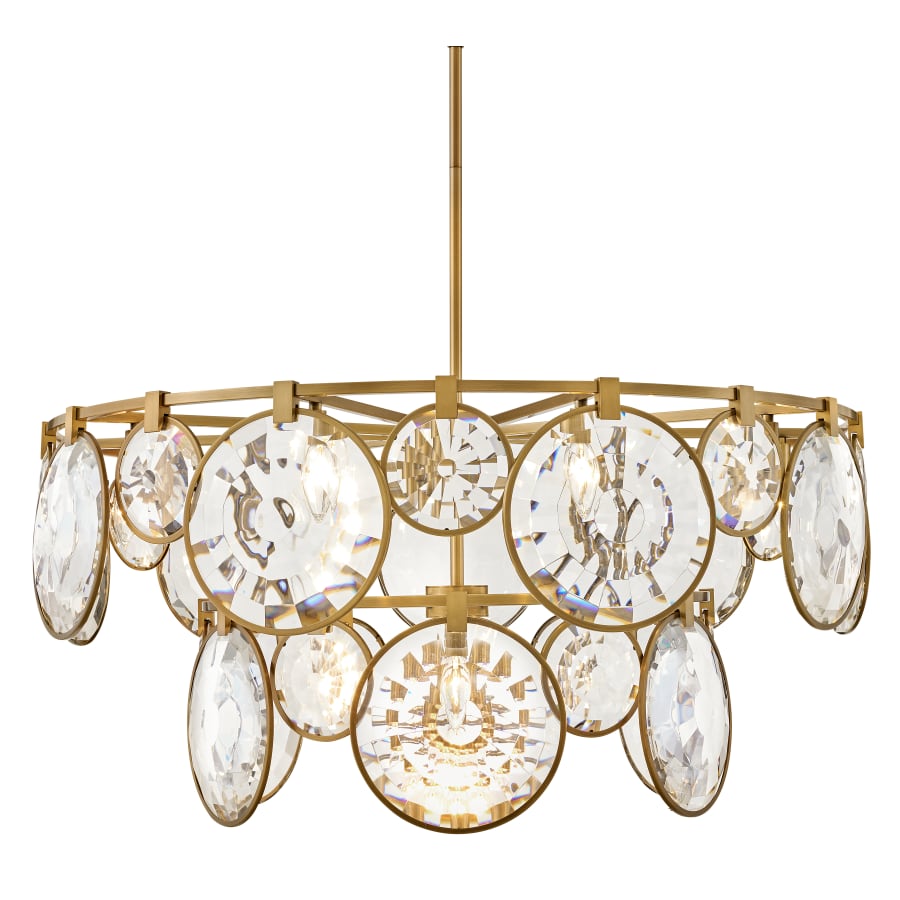 Fredrick Ramond Nala 15 Light 40" Wide Crystal Waterfall Chandelier