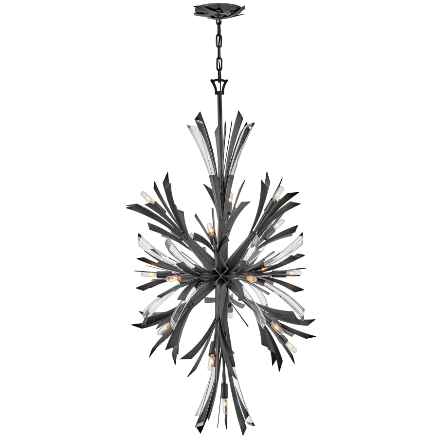 Fredrick Ramond Vida 19 Light 24" Wide Crystal Abstract Chandelier