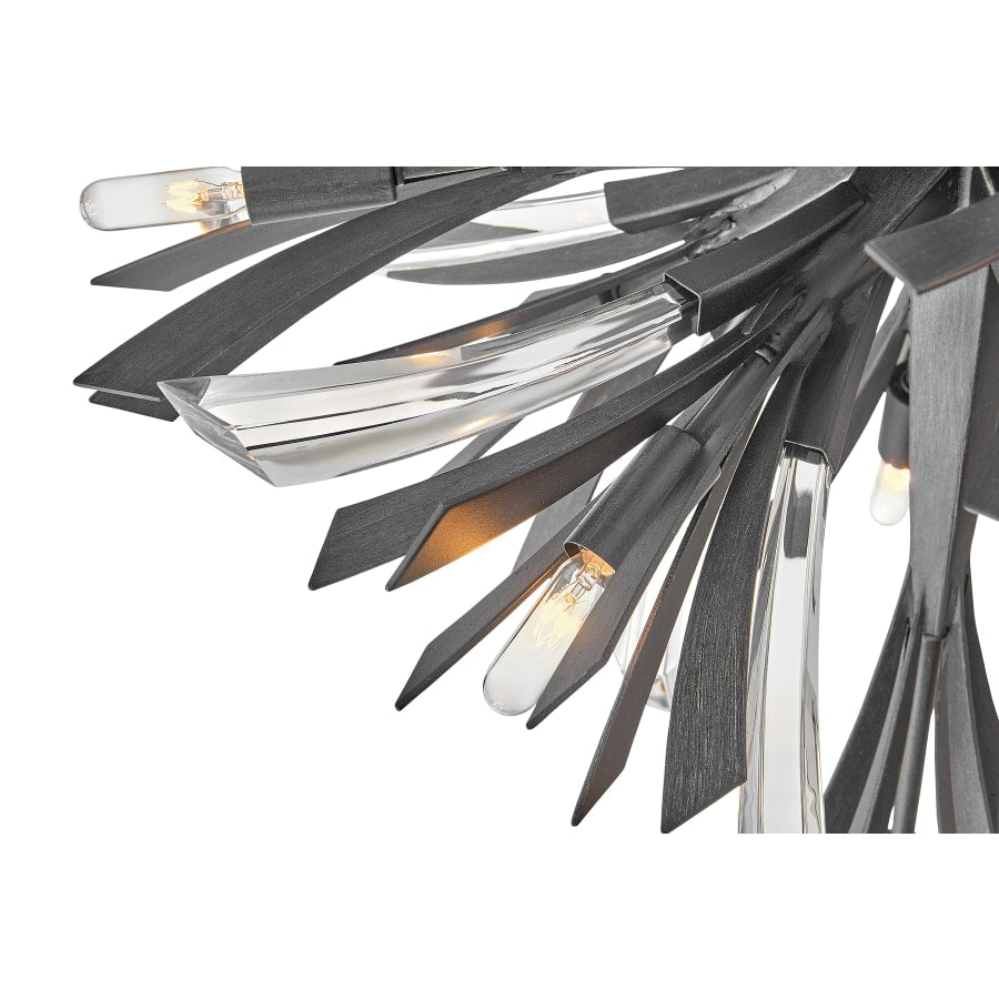 Fredrick Ramond Vida 19 Light 24" Wide Crystal Abstract Chandelier