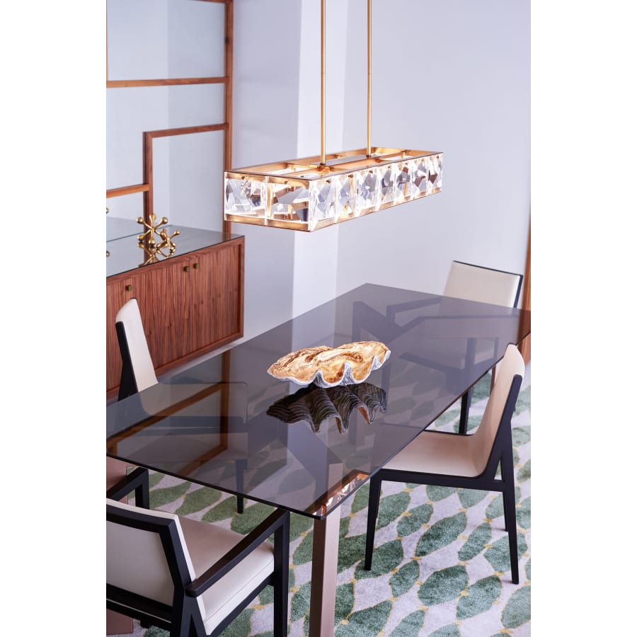 Fredrick Ramond Jolie 45" Wide LED Crystal Linear Chandelier