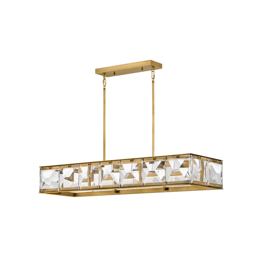 Fredrick Ramond Jolie 45" Wide LED Crystal Linear Chandelier