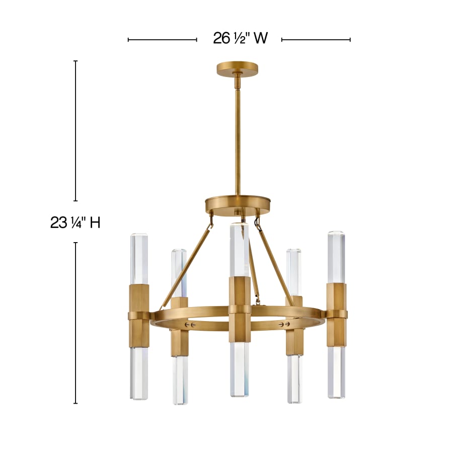 Fredrick Ramond Cecily 8 Light 27" Wide LED Ring Chandelier