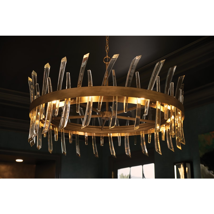 Fredrick Ramond Revel 10 Light 36" Wide Crystal Drum Chandelier