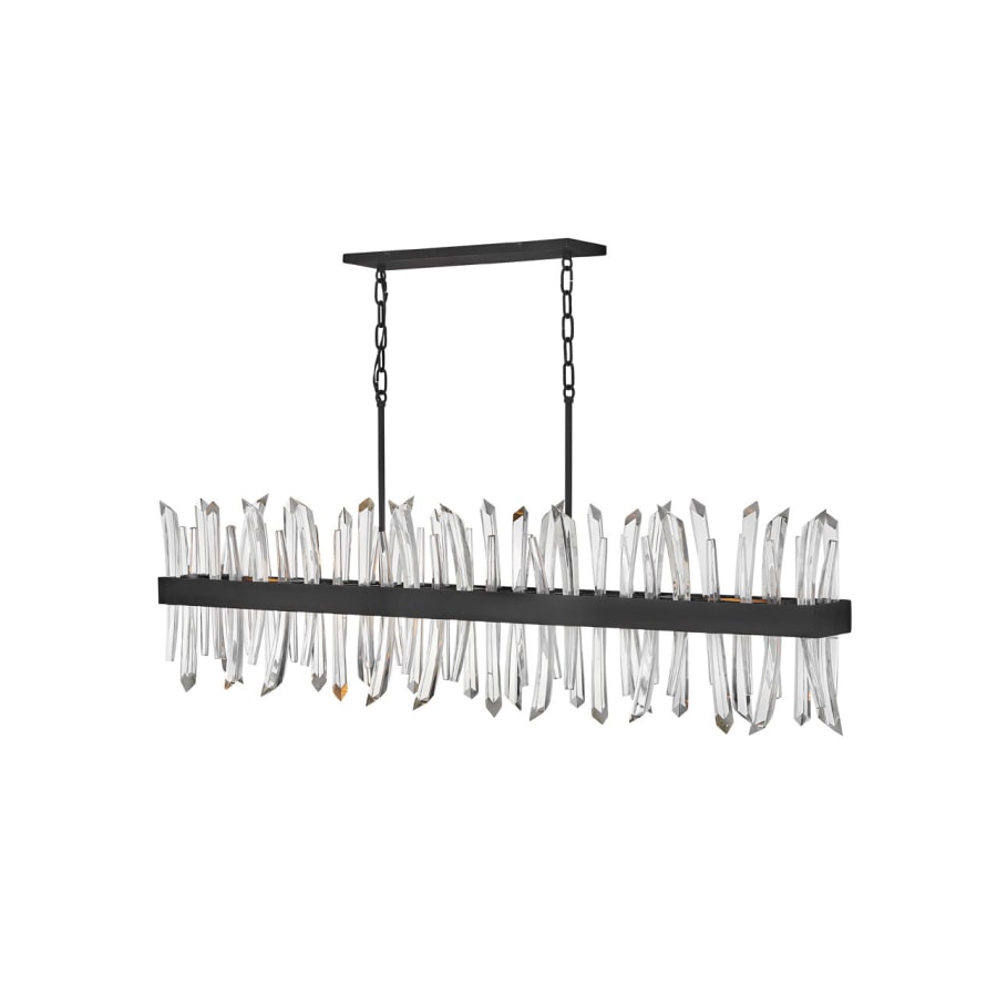 Fredrick Ramond Revel 6 Light 56" Wide Crystal Linear Chandelier