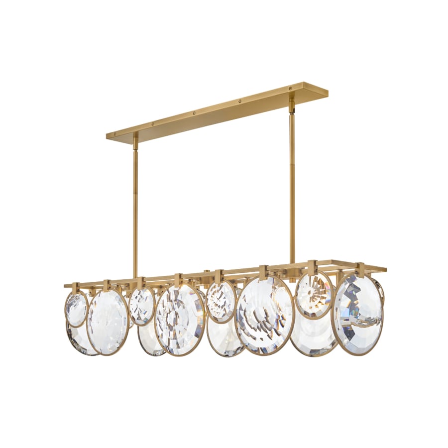 Fredrick Ramond Nala 8 Light 50" Wide Crystal Linear Chandelier