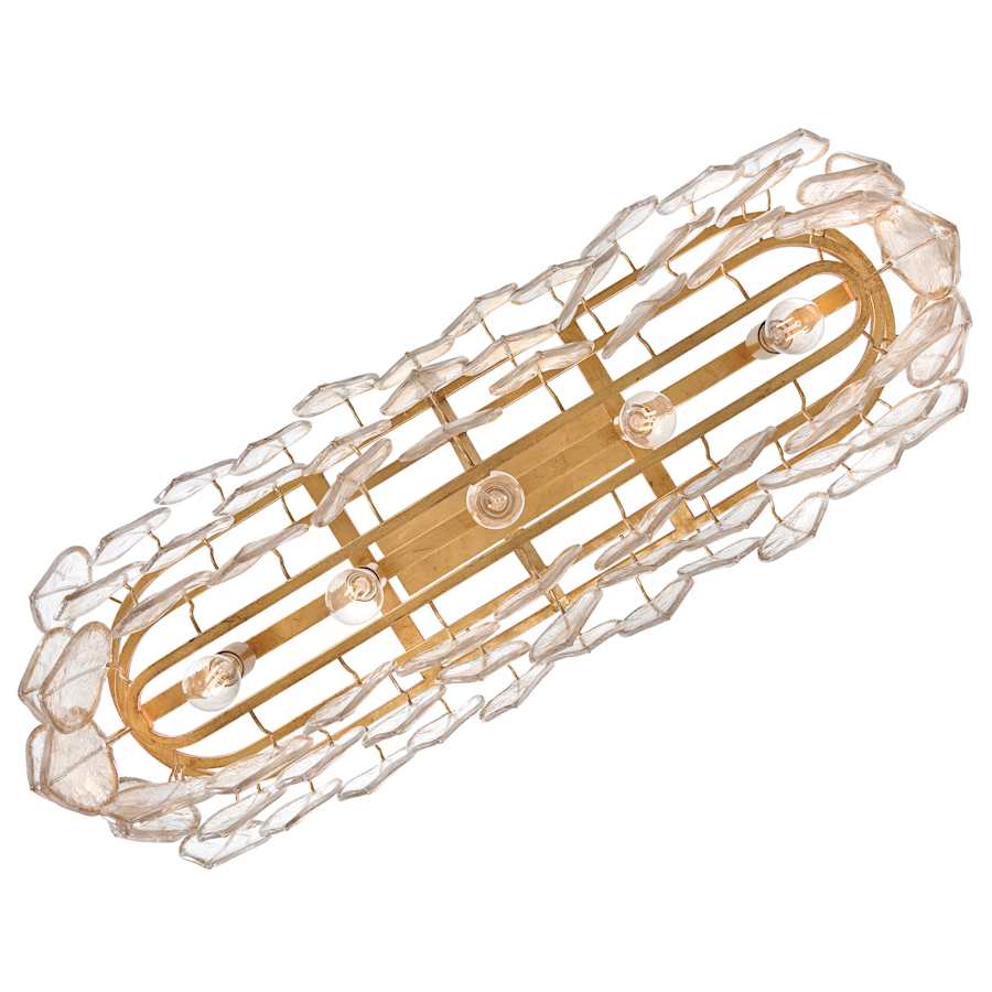 Fredrick Ramond Amira 5 Light 45" Wide Linear Chandelier