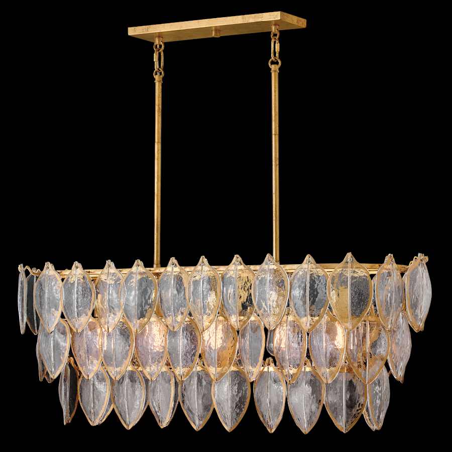 Fredrick Ramond Amira 5 Light 45" Wide Linear Chandelier