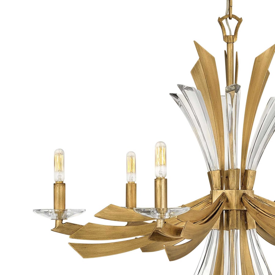 Fredrick Ramond Vida 6 Light 29" Wide Abstract Chandelier