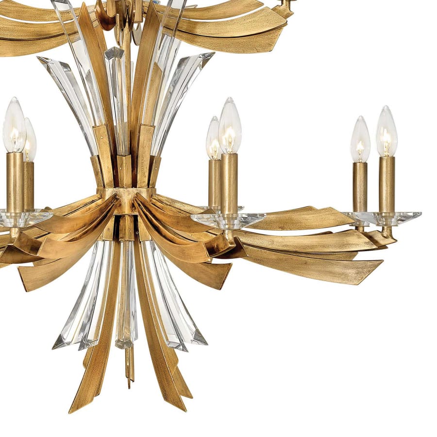 Fredrick Ramond Vida 12 Light 34" Wide Abstract Chandelier