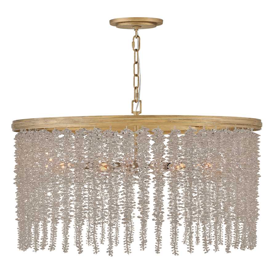 Fredrick Ramond Rubina 6 Light 30" Wide Crystal Drum Chandelier