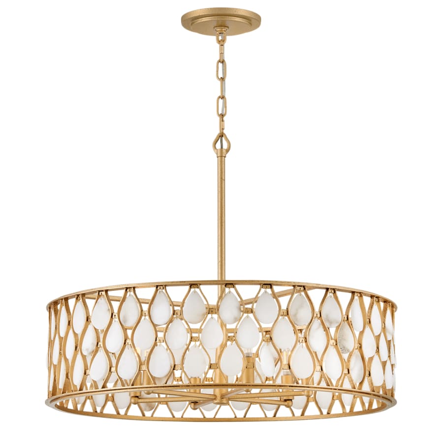 Fredrick Ramond Estie 6 Light 28" Wide Drum Chandelier