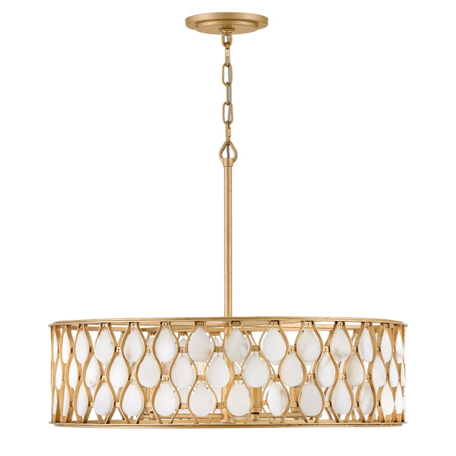 Fredrick Ramond Estie 6 Light 28" Wide Drum Chandelier