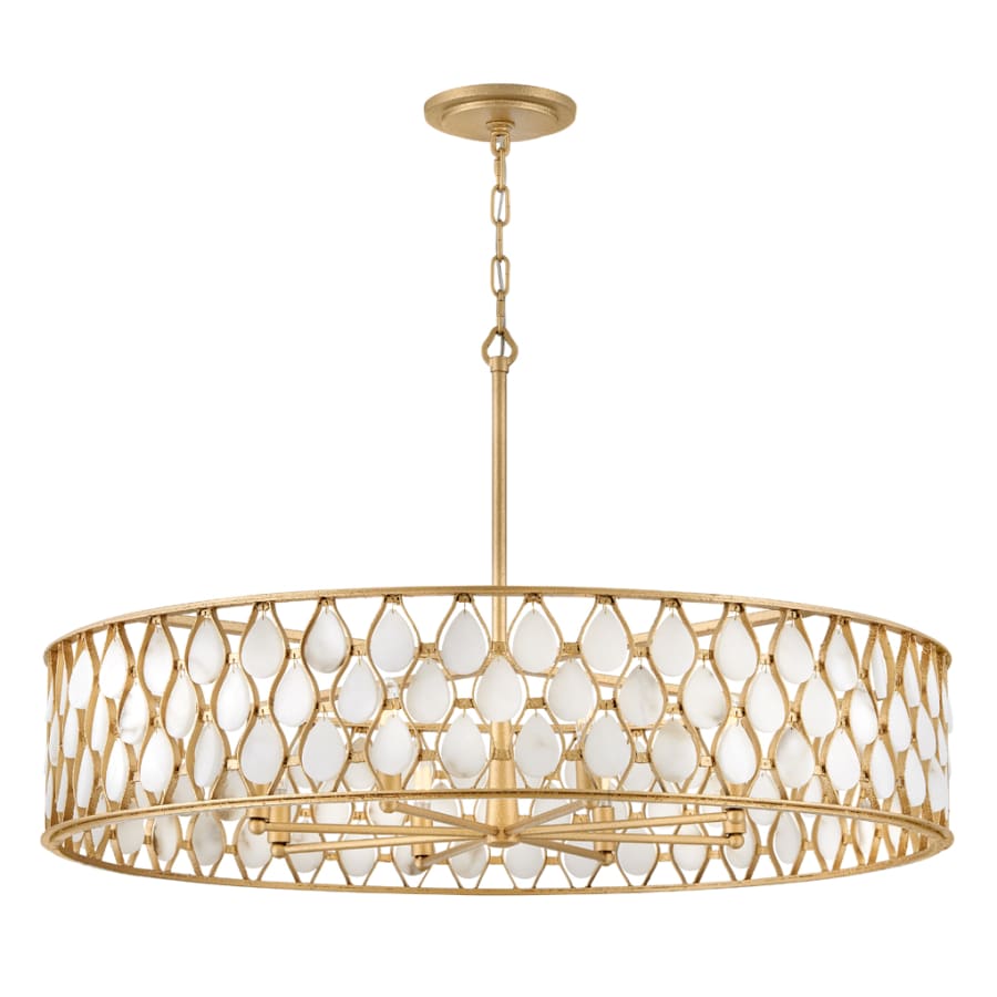 Fredrick Ramond Estie 8 Light 38" Wide Drum Chandelier