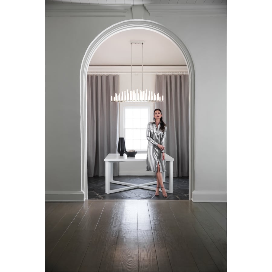 Fredrick Ramond Trinity 50 Light 48" Wide LED Linear Chandelier
