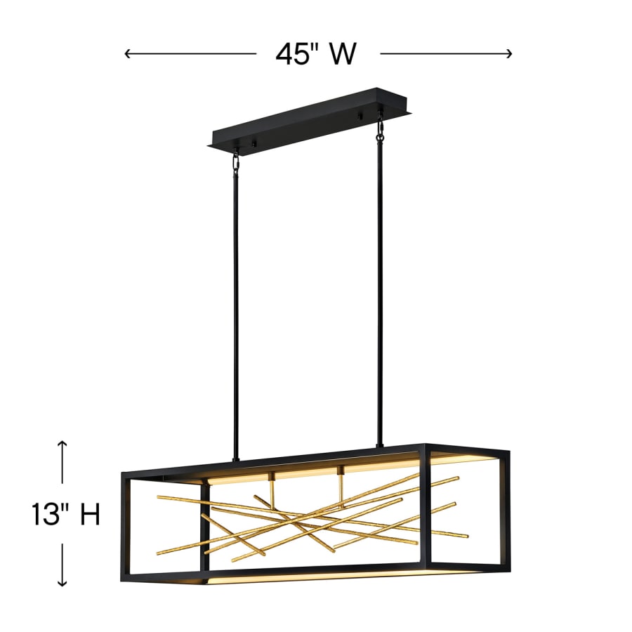 Fredrick Ramond Styx 45" Wide LED Abstract Chandelier