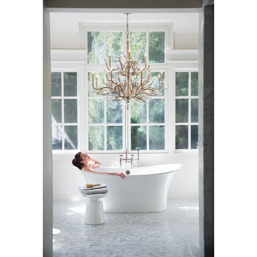 Fredrick Ramond 12 Light 2 Tier Candle Style Chandelier from the Eve Collection