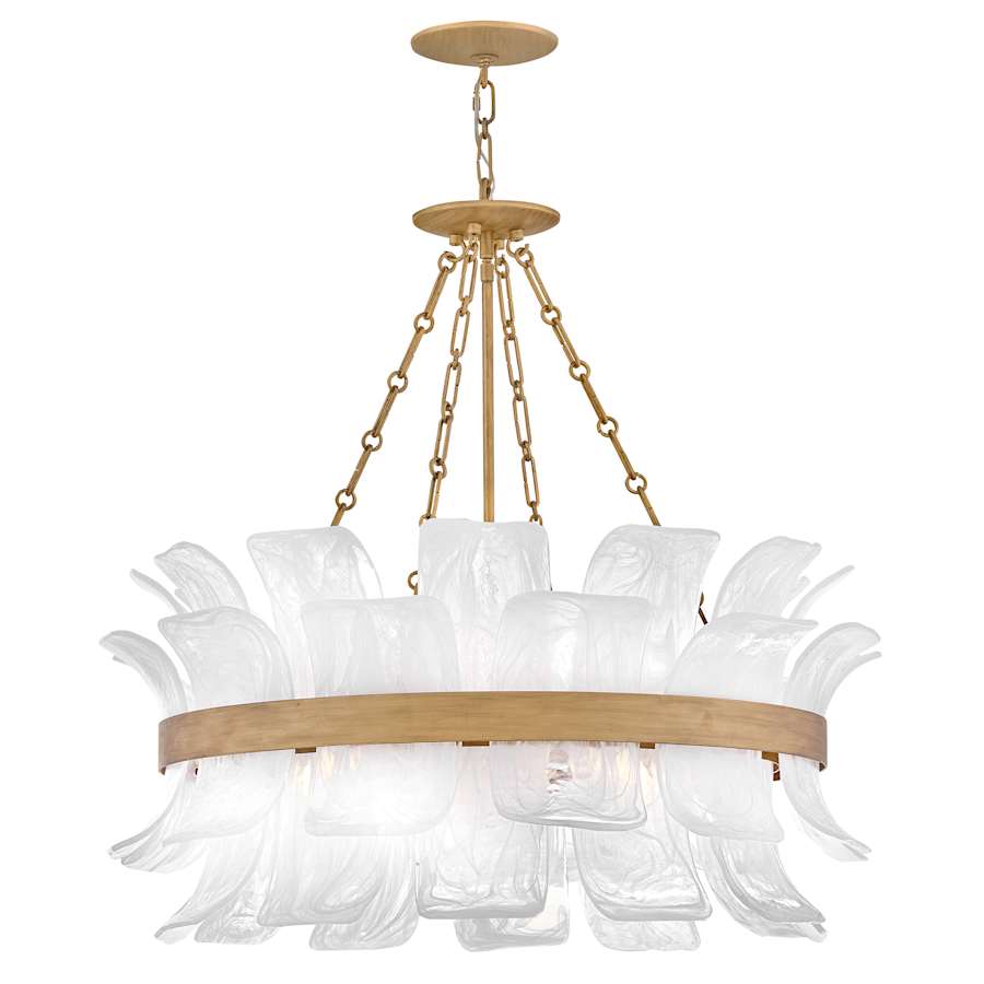 Fredrick Ramond Fleur 6 Light 34" Wide Drum Chandelier
