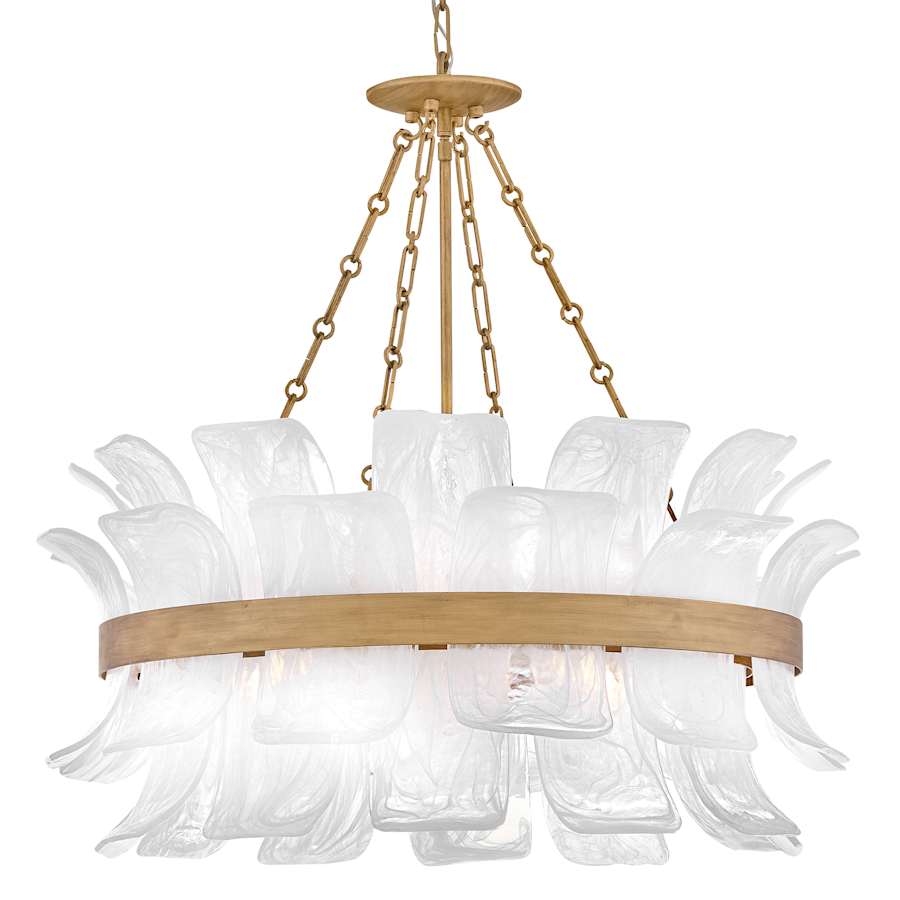 Fredrick Ramond Fleur 6 Light 34" Wide Drum Chandelier