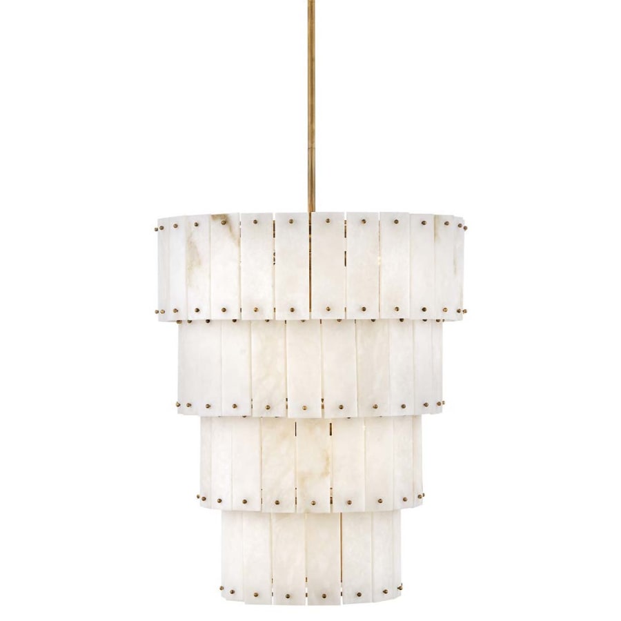 Fredrick Ramond Simone 9 Light 24" Wide Waterfall Chandelier with Alabaster Shades