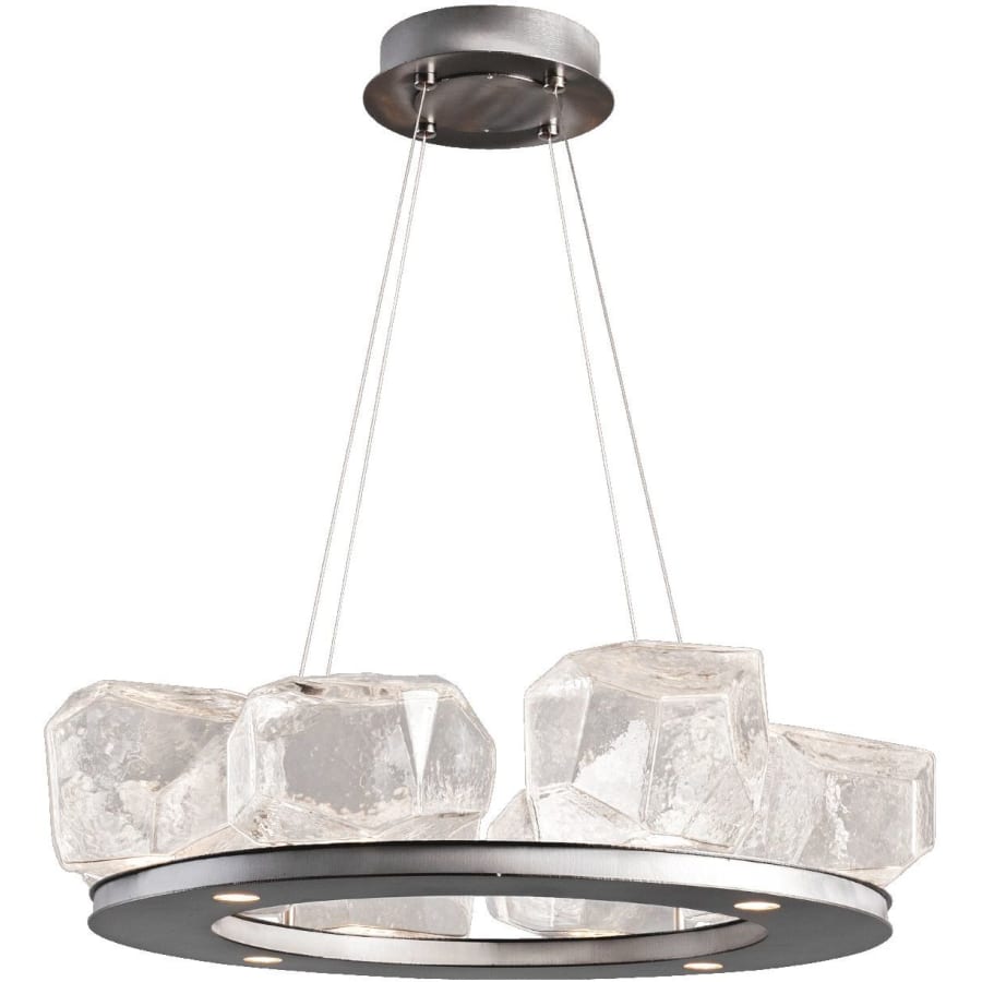 Hammerton Studio Gem 27" Wide 12 Light Hand Blown Glass LED Ring Chandelier