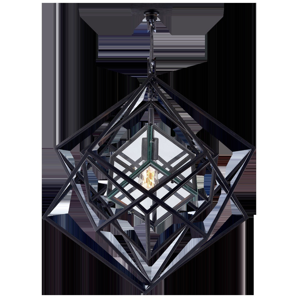 Geometric Glass Cube Pendant Chandelier